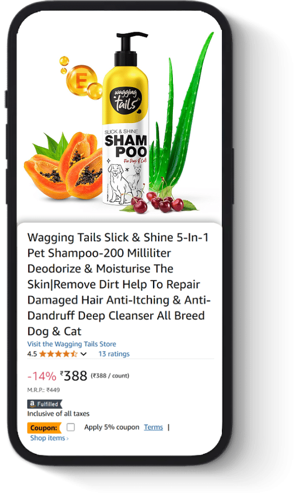 Wagging Tails Slick and Shine Shampoo